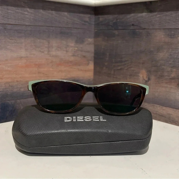 Diesel Eyeglasses DL5012 col.056 Tortoise&Green on Blue B-Shape Frame 52[]16 140 main image 8